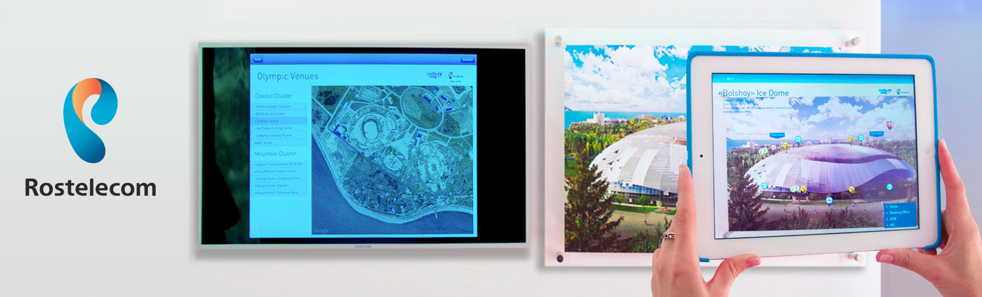 Sochi city guide 2014 mobile app with AR for Rostelecom