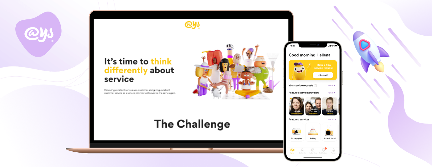 The @YourService landing page