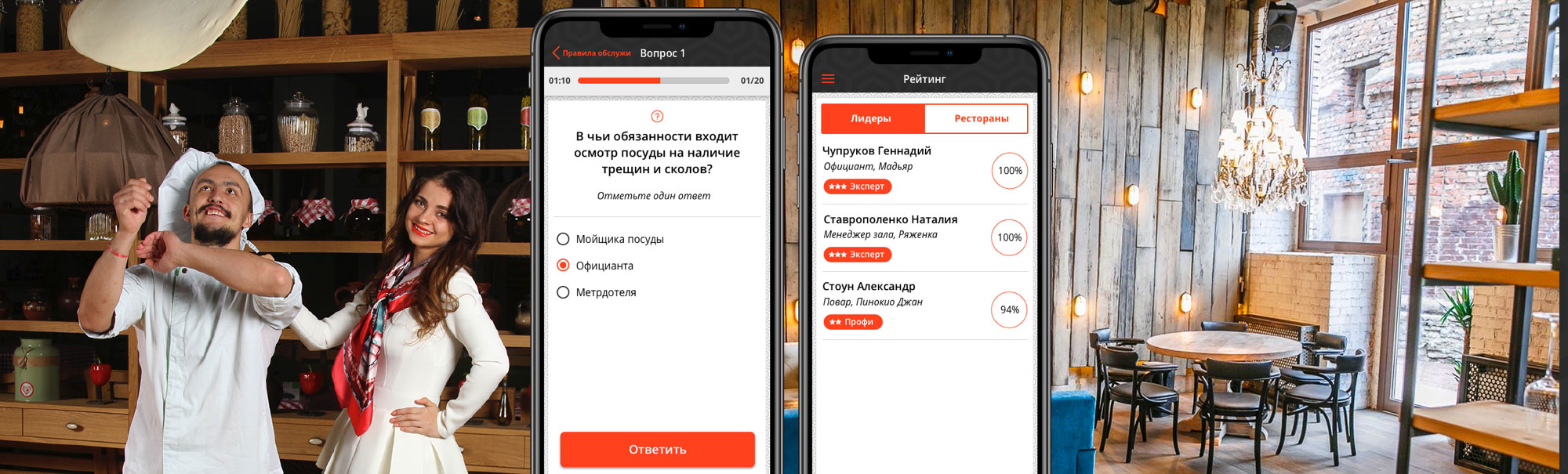 MC HR App for Employees Competency Assessment and for Restaurant Audit