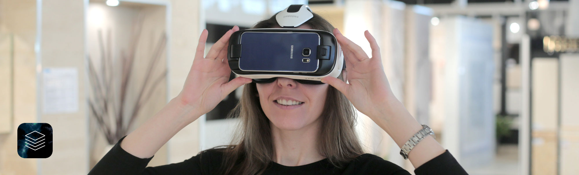 Kayros ceramics salons mobile application with VR