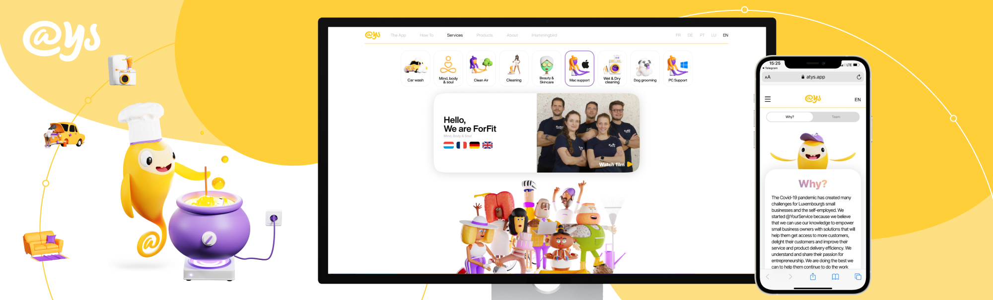 Website of @YourService – the service for finding specialists in Western Europe