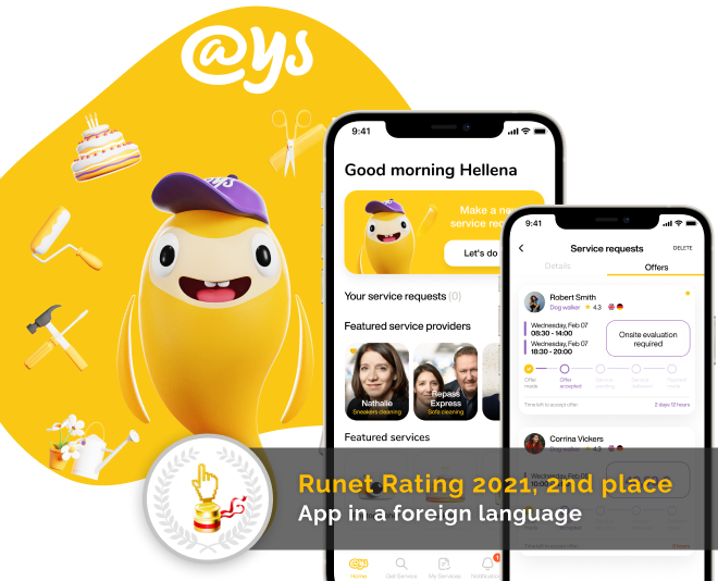 @YourService — the app for finding specialists in Western Europe