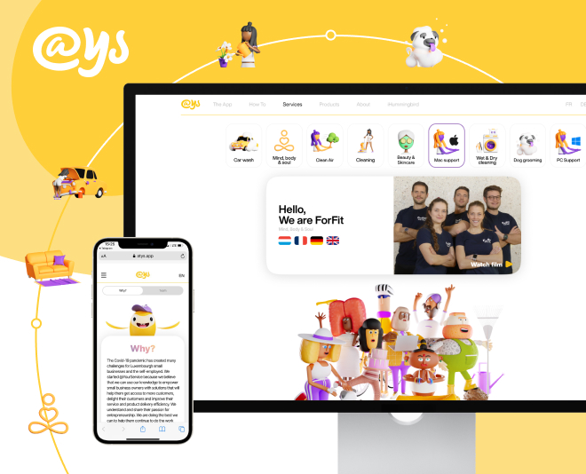 Website of @YourService – the service for finding specialists in Western Europe