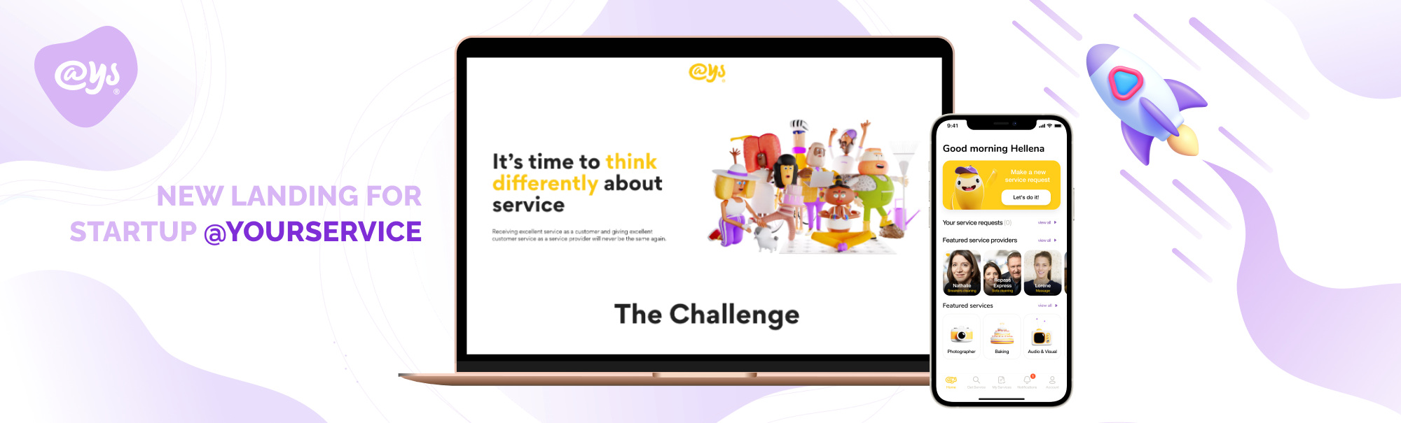 The @YourService landing page