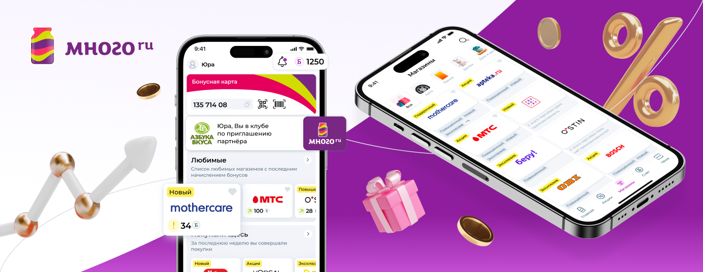 Mnogo.ru: mobile apps for customer loyalty service