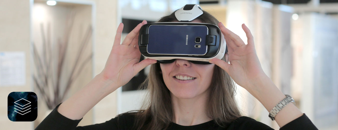 Kayros ceramics salons mobile application with VR